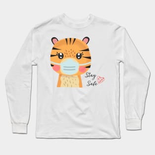 Tiger, Stay Safe Long Sleeve T-Shirt